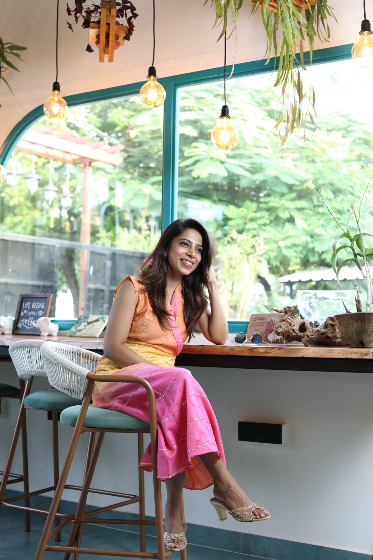Aadhira – Shades of Yellow Ombre Dress