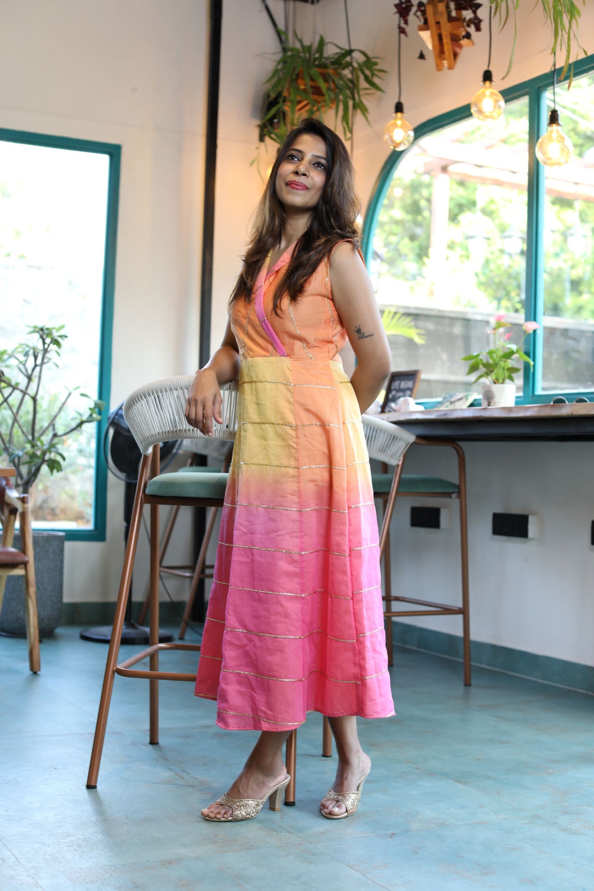 Aadhira – Shades of Yellow Ombre Dress