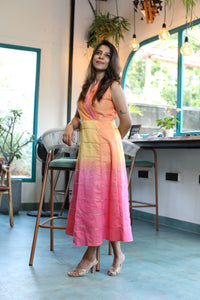 Aadhira – Shades of Yellow Ombre Dress
