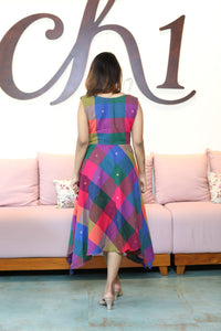 Ekta – Madras Checks Cotton with hearts