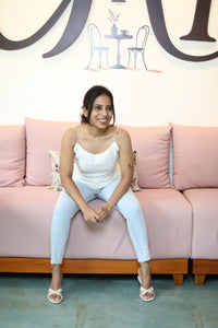 Saachi – White Mirror Top