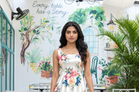 Asin - White Petite Floral Dress