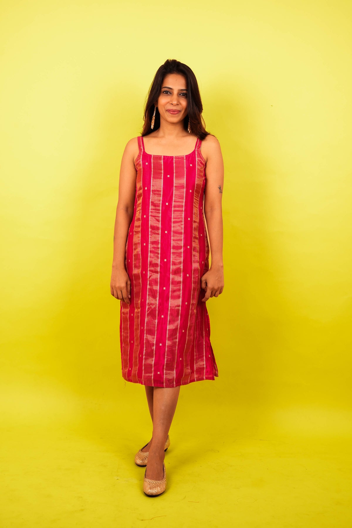 Ziva — Pink Silk Dress