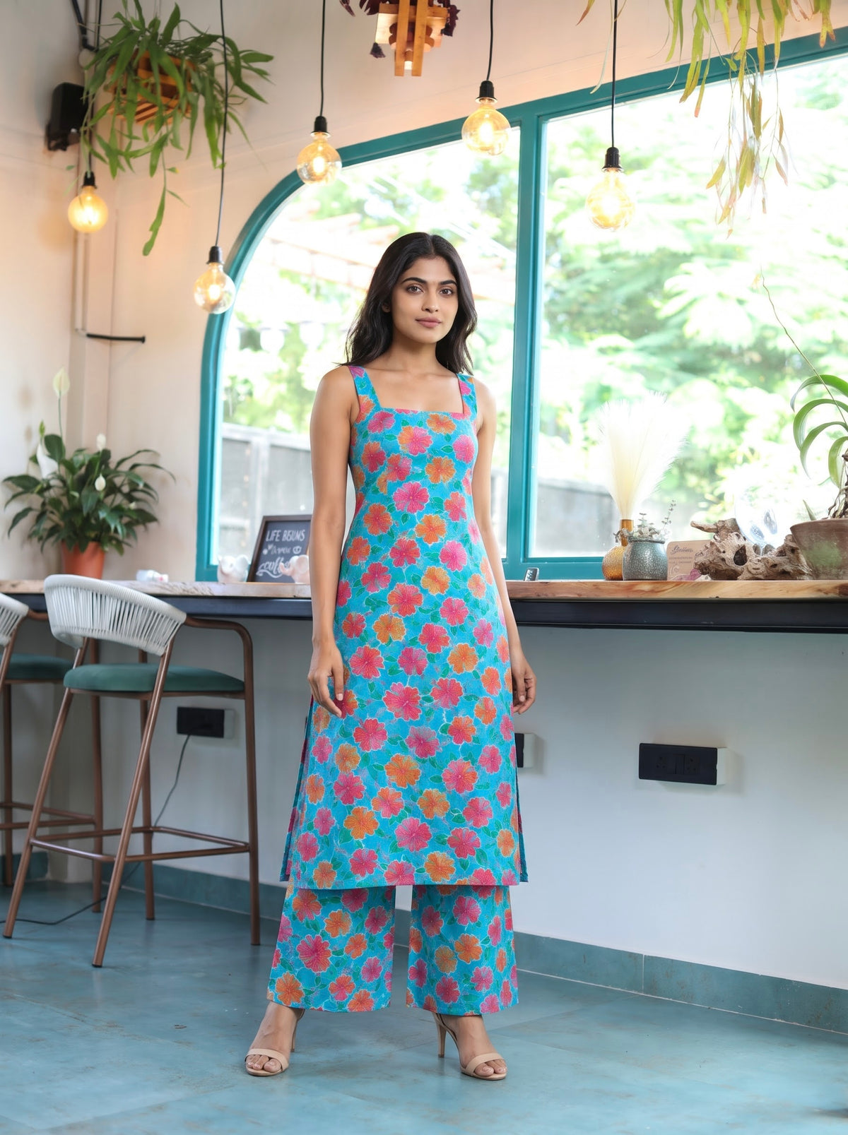 Malar - Blue floral Co-ords