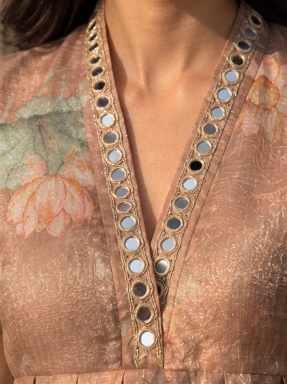 Esha - Beige Soft Tissue Coords