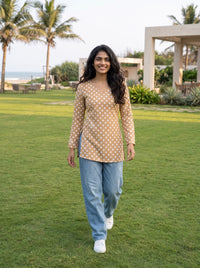 Bhavya - Beige Modal Top