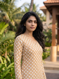 Bhavya - Beige Modal Top